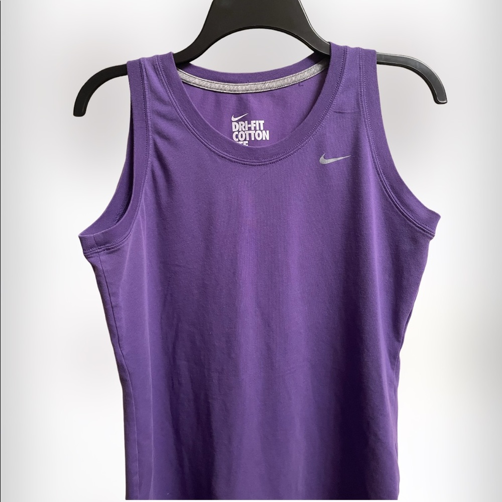 Purple Nike Dri-fit cotton tee